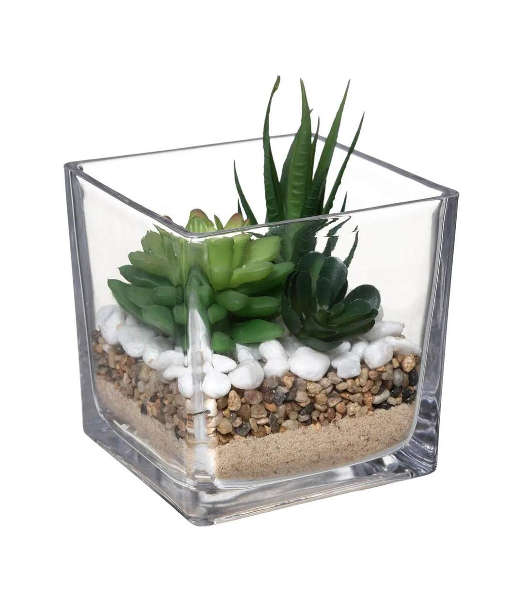 Composition Plante Artificielle 15cm Transparent-1