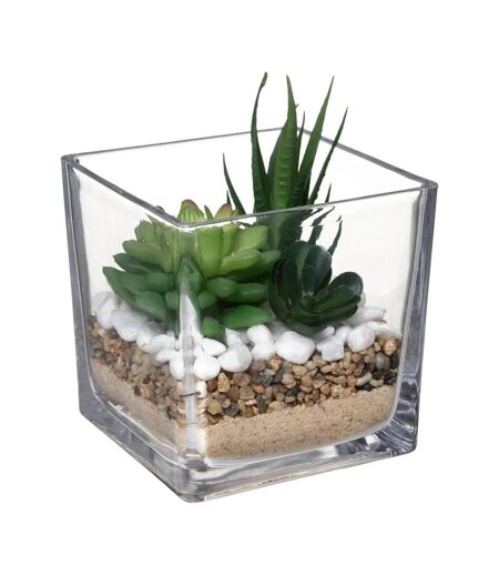 Composition Plante Artificielle 15cm Transparent