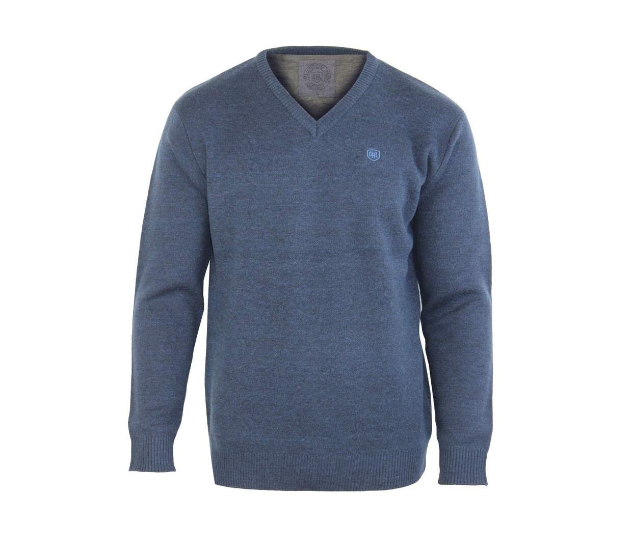 Pull col V 30% laine PINSON1-1