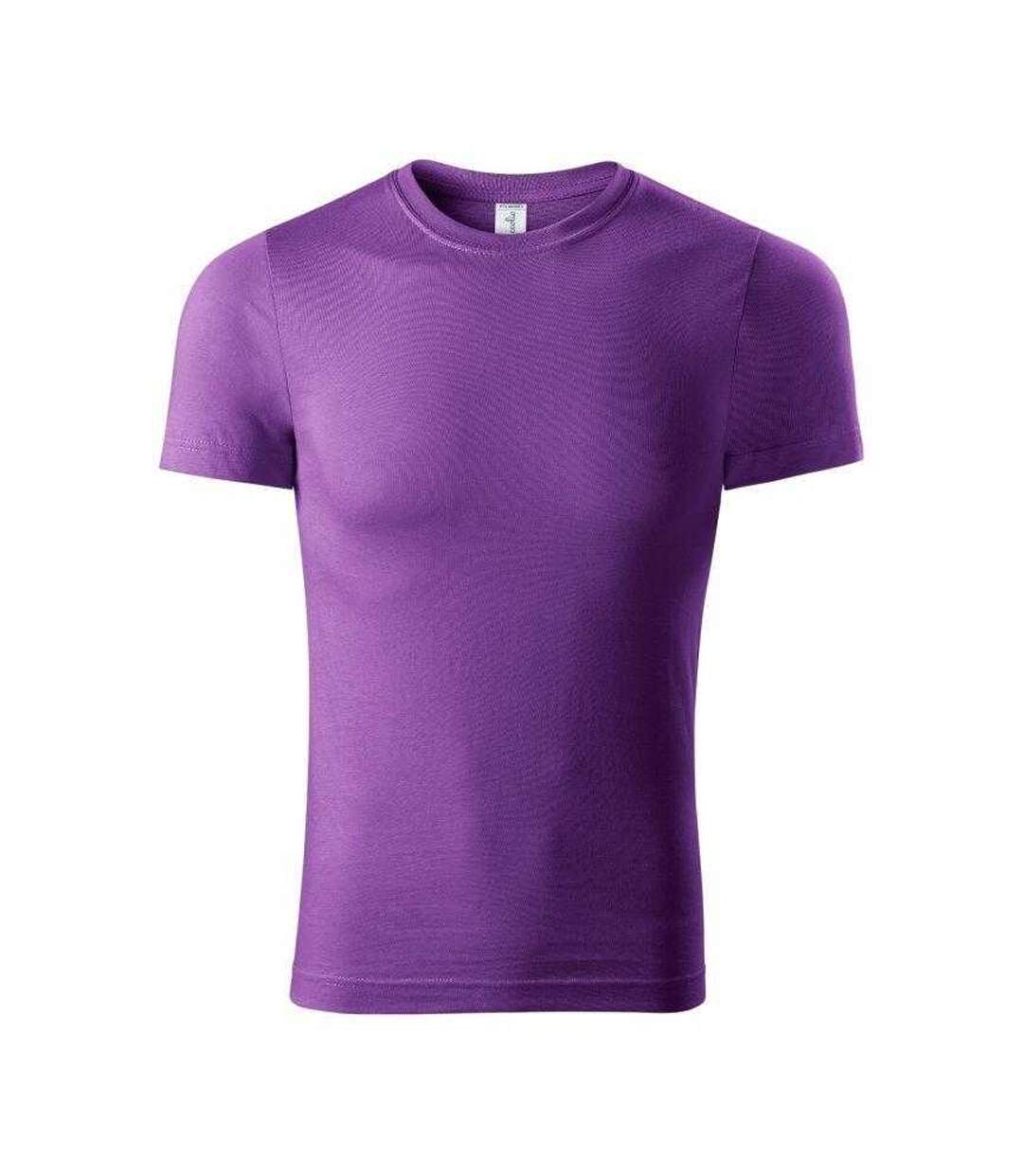 T-shirt Motif/style Peinture Homme Violet Clair Malfini-1