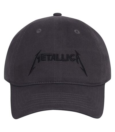 Amplified Metallica Embroidered Cap (Charcoal)