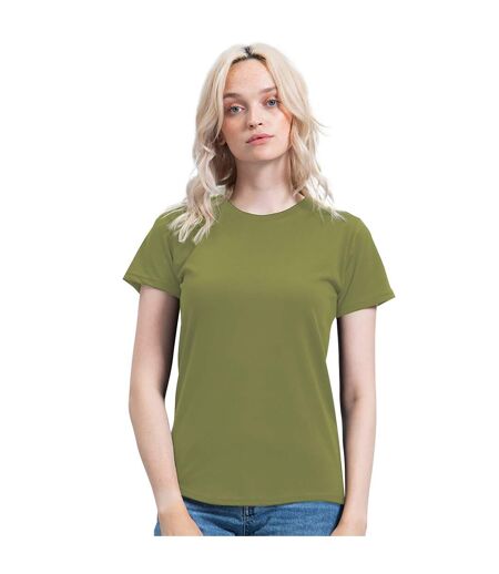 Womens/ladies essential t-shirt dusty olive Mantis