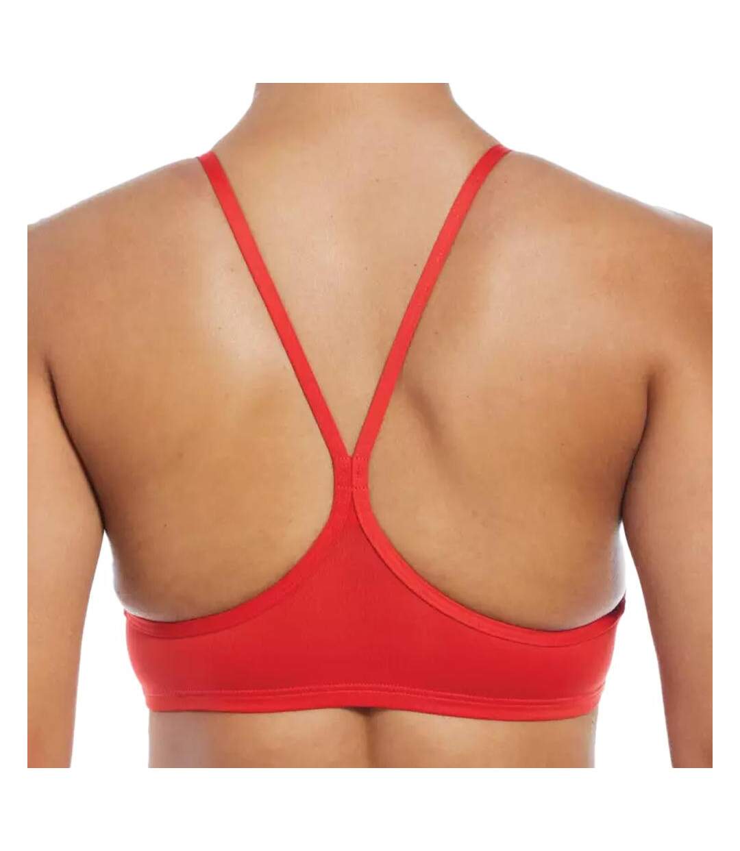 Haut de maillot de bain orange femme nike racerback312 - l-2