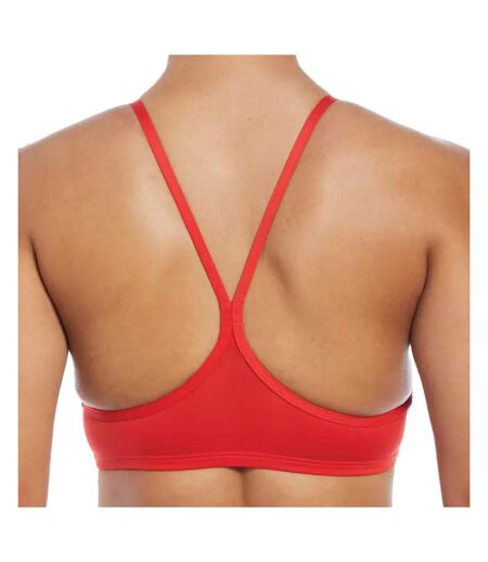 Haut de maillot de bain orange femme nike racerback312 - l