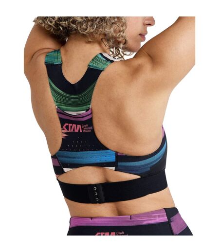 Craft Womens/Ladies CTM Distance Sports Crop Top (Multicolored/Roxo)