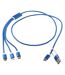 Versatile 5 in 1 recycled aluminium charging cable one size royal blue Generic