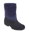 StormWells Adults Unisex Touch Fastening Insulated Boots (Navy Blue) - UTDF258