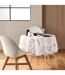 Nappe Ronde Antitache Imprimé Manola 180cm Naturel-4