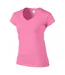 Ladies Soft Style Short Sleeve V-neck T-shirt Azalea Gildan-4