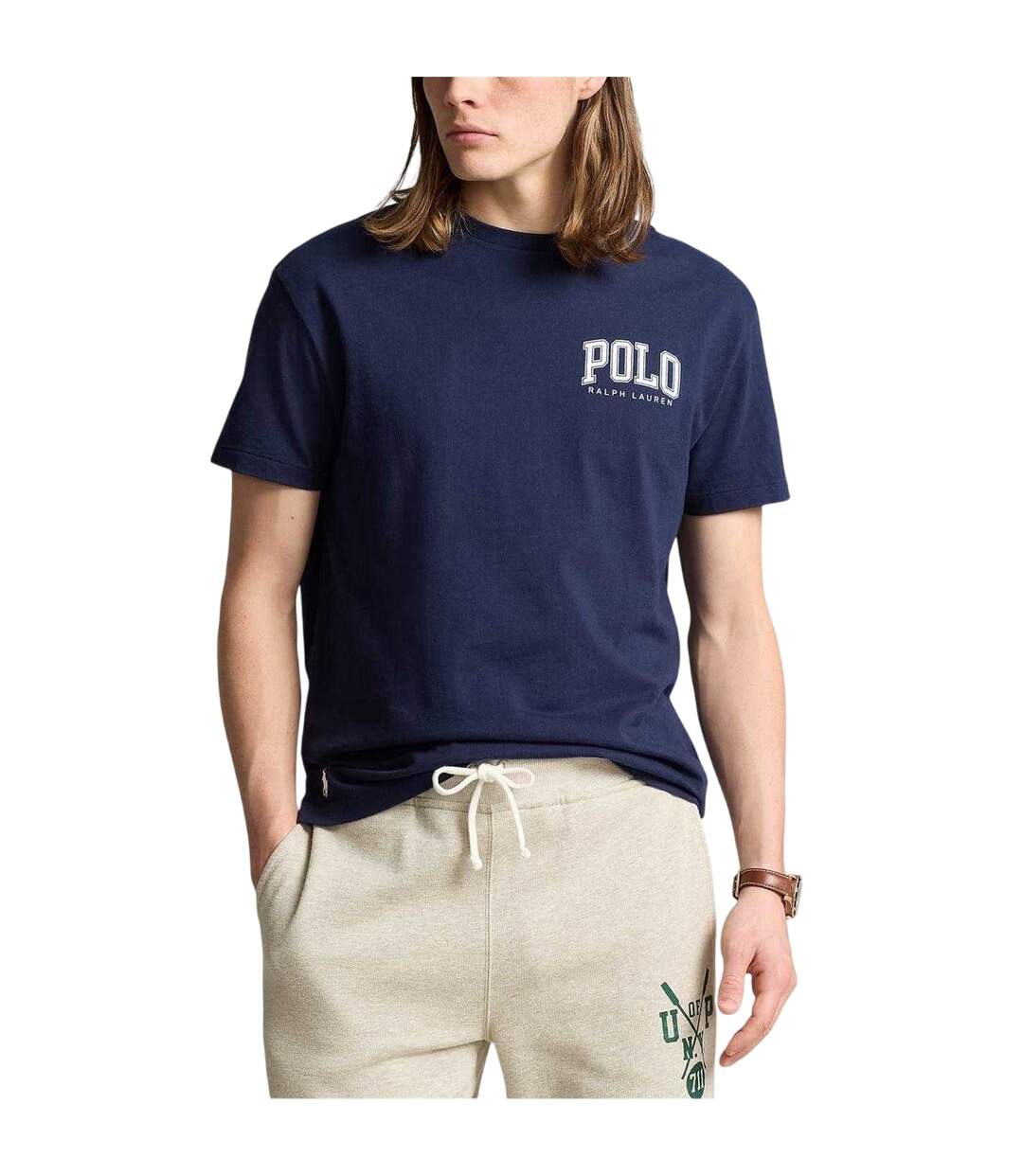 T-shirt Motif/style Logo Homme Bleu Marine Ralph Lauren-4