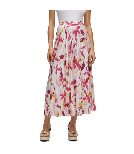 Womens/ladies Erikes Skirt White Multicoloured Boss