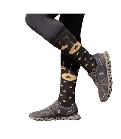 Chaussettes Noël Motif/style Étoile Adulte Noir Jaune Or Supreme Products