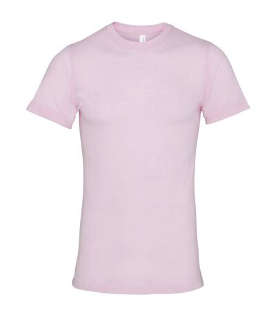 Unisex adult jersey crew neck t-shirt soft pink Bella + Canvas