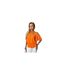 Womens/ladies Ruffle Hem Bardot Top Orange AX Paris-1