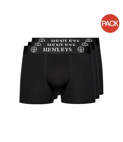 Pack of 3  Mens mcblacken boxer shorts  black Henleys