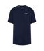 T-shirt Perth Homme Bleu Marine Écru Threadbare-1
