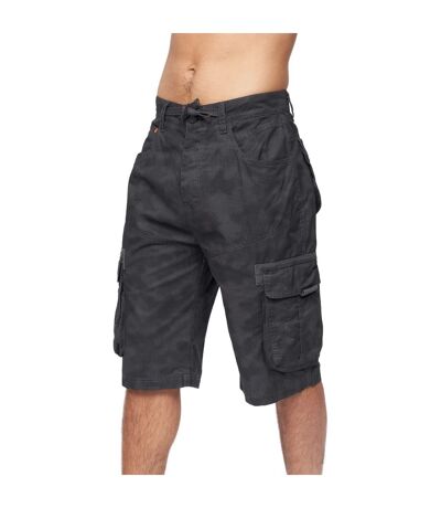 Mens hanwhere camo cargo shorts grey Crosshatch