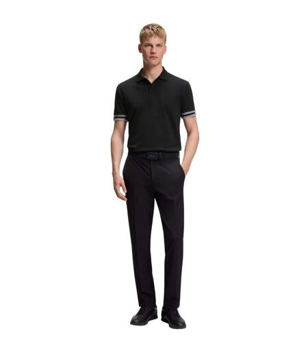 Polo Motif/style Lisse Zone Homme Noir Boss