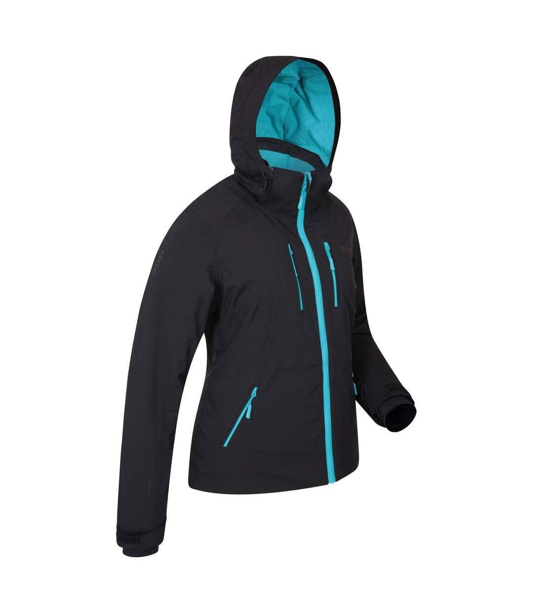 Blouson de ski slopestyle extreme femme carbone Mountain Warehouse-3