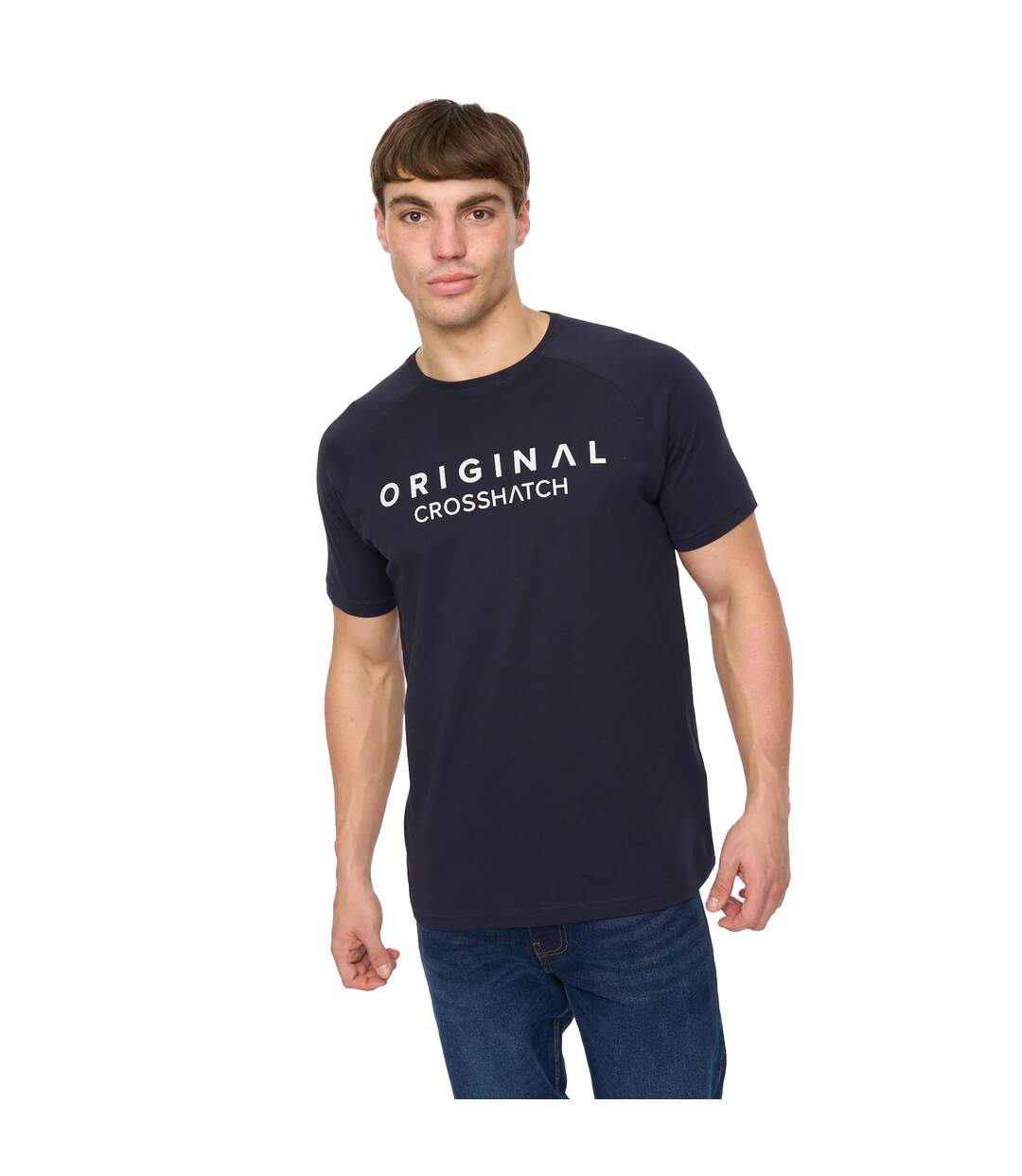 Mens Chantlars T-shirt Navy Crosshatch-4