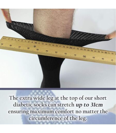 4 Pack Bamboo Diabetic Socks With Grips for Men and Women