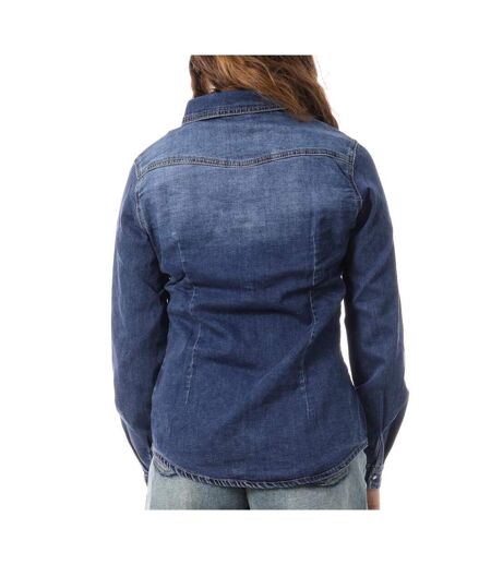 Chemise en jean bleu femme monday premium bleach