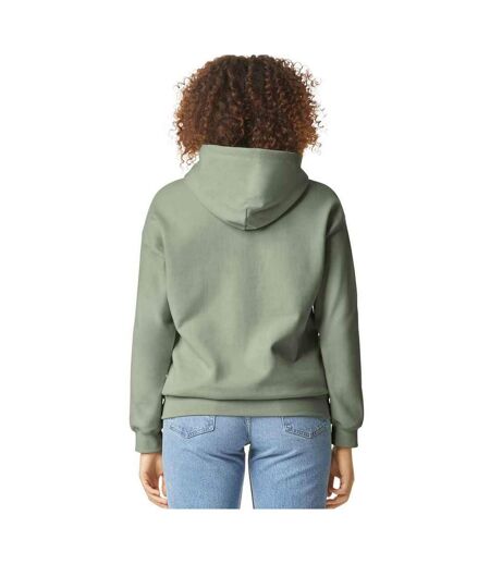 Sweat À Capuche Homme Vert De Gris Gildan