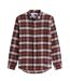 Mens Checked Flannel Long-sleeved Shirt Brown Tommy Jeans-2
