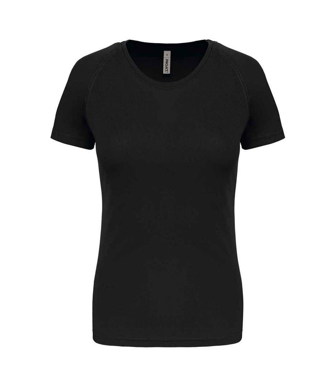 Womens/ladies Performance T-shirt Black Proact-1