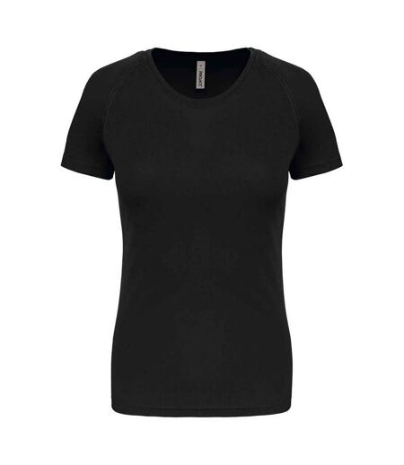 Womens/ladies Performance T-shirt Black Proact