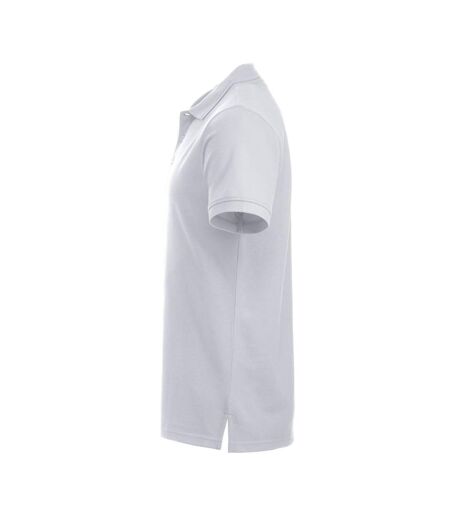Mens Manhattan Polo Shirt White Clique
