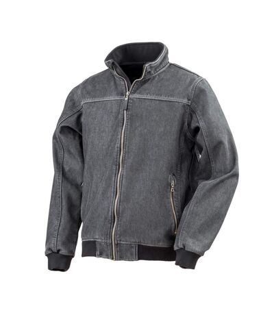 Result - Veste en jean délavé - Homme (Noir) - UTPC2867