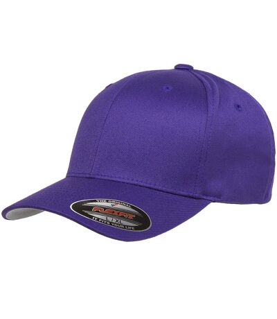 Casquette peignée wooly unisexe violet Flexfit