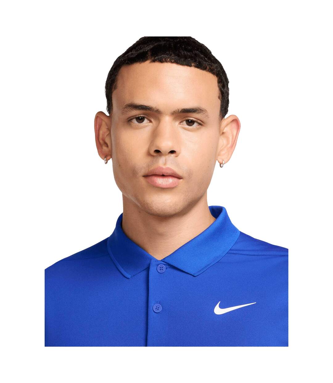 Polo Motif/style Uni Victory Homme Bleu Roi Blanc Nike-3