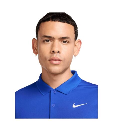 Polo Motif/style Uni Victory Homme Bleu Roi Blanc Nike