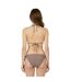 Womens/ladies Ruched Bikini Top Mocha Jack Wills-3