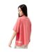 Womens/ladies Crew Neck Regular Crop T-shirt Pink Champion-2