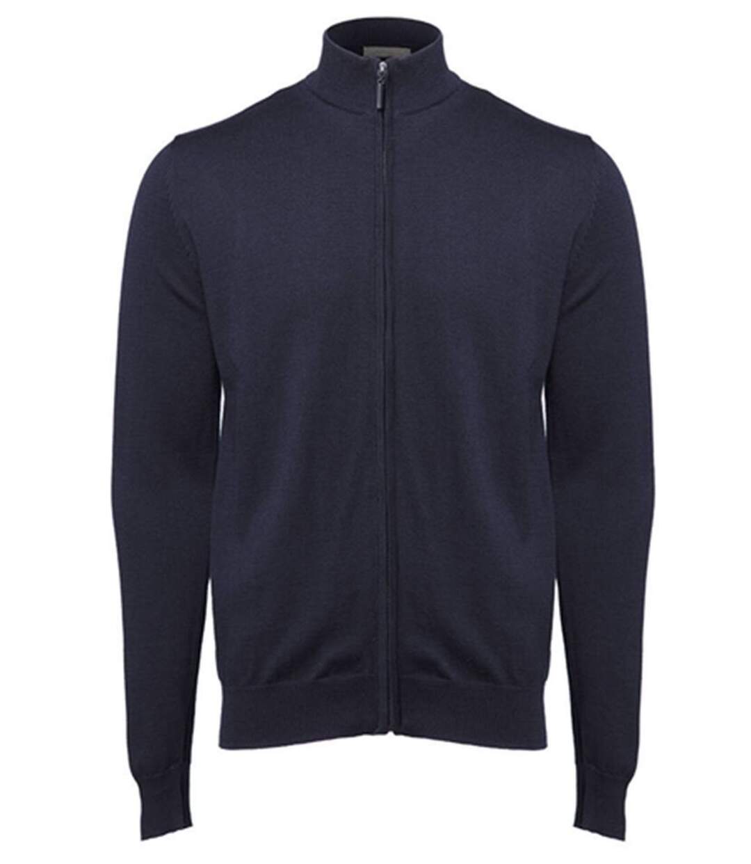 Pull grand zip - Homme - PK453 - bleu marine-1