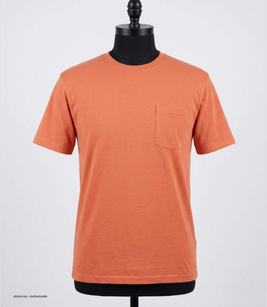 CHALLENGER SHERIF3 — Tee-shirt 1 poche orange : l'éclat du coton jersey au quotidien-3