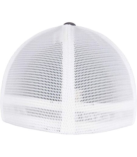 Casquette omnimesh adulte gris foncé / blanc Flexfit