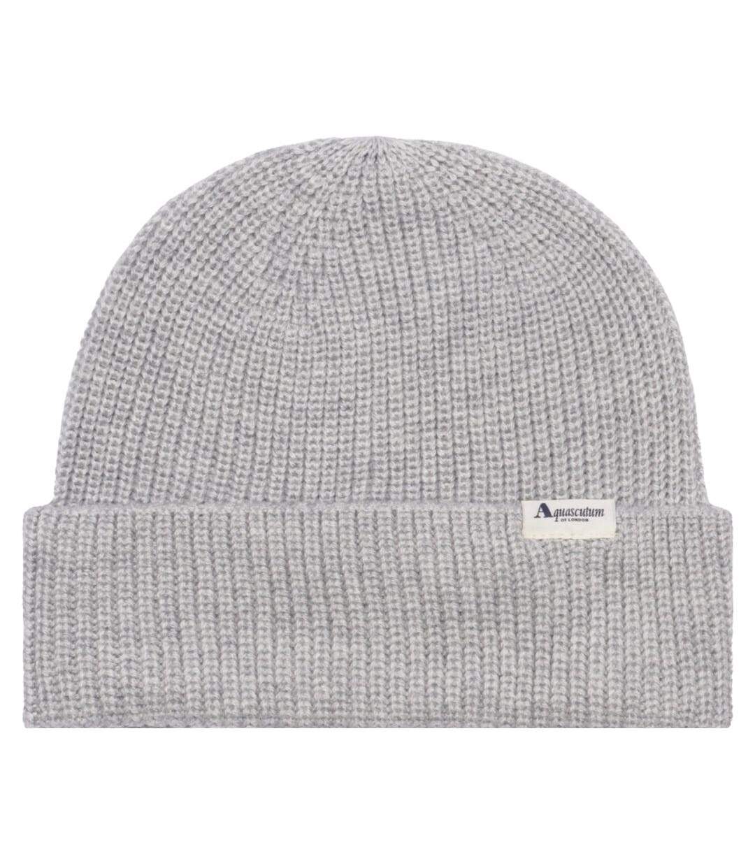 Bonnet Extérieur Motif/style Logo Active Adulte Gris Clair Chiné Aquascutum-1