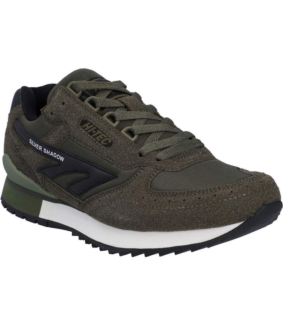 Baskets Silver Shadow Homme Olive Foncé Hi-Tec-1