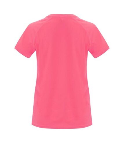 T-shirt bahrain femme rose fluo Roly Roly