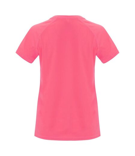 T-shirt bahrain femme rose fluo Roly Roly