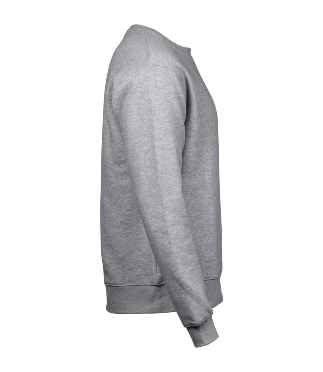 Mens Heavyweight Sweatshirt Heather Grey Tee Jays-3