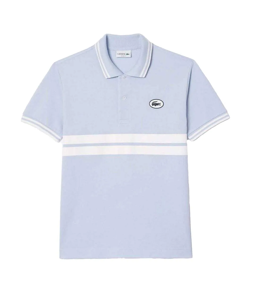 Mens Original L.12.12 Striped Organic Cotton Classic Polo Shirt Multicoloured Lacoste-2