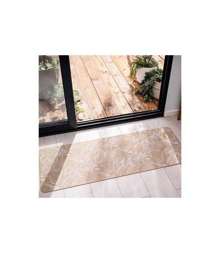 Tapis Déco Imprimé Stylis 45x120cm Naturel & Blanc