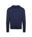 Mens Ribbed Collar Sweatshirt Navy Aquascutum-1