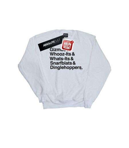 Disney Sweatshirt Womens/Ladies Wreck It Ralph Ariel's Shirt (Blanc) - UTBI48334