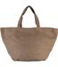Cabas en toile de jute teint - KI0227 - café-1